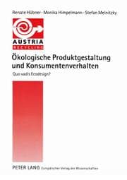 Cover von Ökologische Produktgestaltung und Konsumentenverhalten