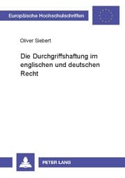 Cover von Die Durchgriffshaftung im englischen und deutschen Recht