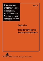 Cover von Providerhaftung von Konzernunternehmen