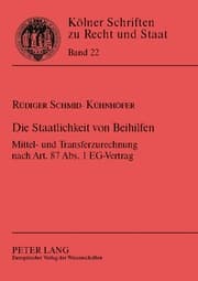 Cover von Die Staatlichkeit von Beihilfen