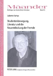 Cover von Studentenbewegung, Literatur und die Neuentdeckung der Fremde
