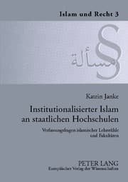 Cover von Institutionalisierter Islam an staatlichen Hochschulen