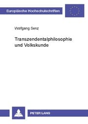 Cover von Transzendentalphilosophie und Volkskunde