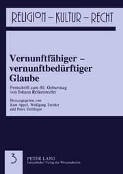 Cover von Vernunftfähiger - vernunftbedürftiger Glaube
