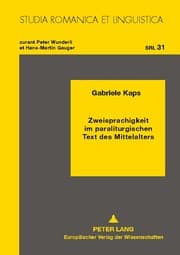 Cover von Zweisprachigkeit im paraliturgischen Text des Mittelalters