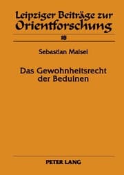 Cover von Das Gewohnheitsrecht der Beduinen