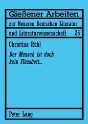 Cover von 'Der Mensch ist doch kein Flussbett...'