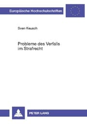 Cover von Probleme des Verfalls im Strafrecht