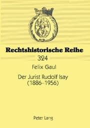 Cover von Der Jurist Rudolf Isay (1886-1956)