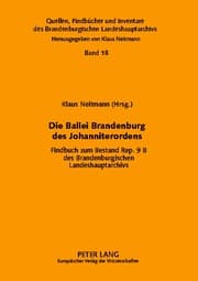 Cover von Die Ballei Brandenburg des Johanniterordens