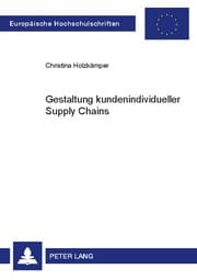 Cover von Gestaltung kundenindividueller Supply Chains