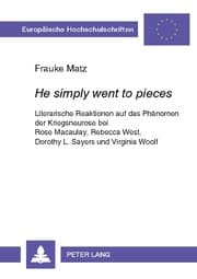Cover von 'He simply went to pieces'