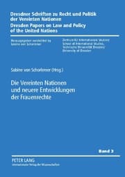 Cover von Die Vereinten Nationen und neuere Entwicklungen der Frauenrechte