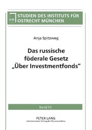 Cover von Das russische föderale Gesetz 'Über Investmentfonds'