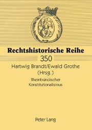Cover von Rheinbündischer Konstitutionalismus