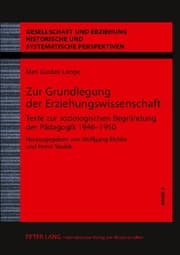 Cover von Zur Grundlegung der Erziehungswissenschaft