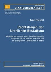 Cover von Rechtsfragen der kirchlichen Bestattung