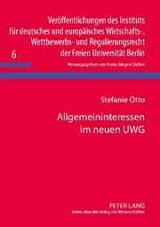 Cover von Allgemeininteressen im neuen UWG