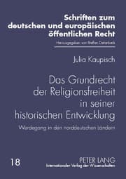 Cover von Das Grundrecht der Religionsfreiheit in seiner historischen Entwicklung