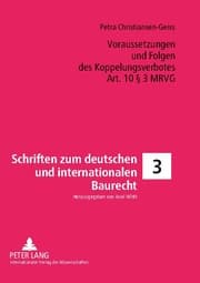 Cover von Voraussetzungen und Folgen des Koppelungsverbotes Art. 10 § 3 MRVG