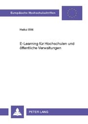 Cover von E-Learning für Hochschulen und öffentliche Verwaltungen