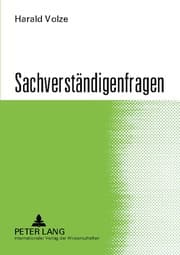 Cover von Sachverständigenfragen