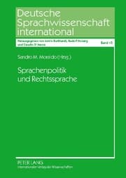 Cover von Sprachenpolitik und Rechtssprache