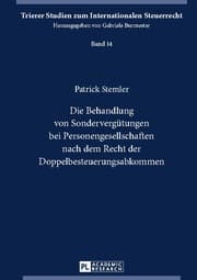 Cover von Die Behandlung von Sondervergütungen bei Personengesellschaften nach dem Recht der Doppelbesteuerungsabkommen