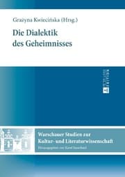Cover von Die Dialektik des Geheimnisses