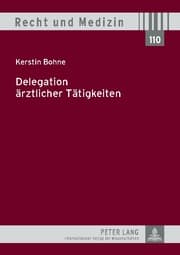 Cover von Delegation ärztlicher Tätigkeiten