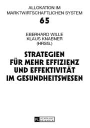 Cover von Strategien für mehr Effizienz und Effektivität im Gesundheitswesen