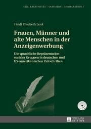 Cover von Frauen, Männer und alte Menschen in der Anzeigenwerbung