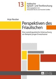 Cover von Perspektiven des Friaulischen