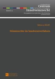 Cover von Stimmrechte im Insolvenzverfahren