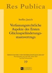 Cover von Verfassungsrechtliche Aspekte des Ersten Glücksspieländerungsstaatsvertrags