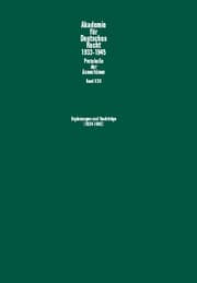 Cover von Ergänzungen und Nachträge (1934-1942)