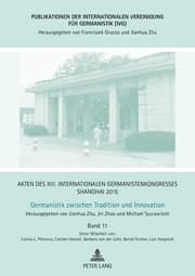 Cover von Akten des XIII. Internationalen Germanistenkongresses Shanghai 2015: Germanistik zwischen Tradition und Innovation