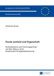 Cover von Fiscale eenheid und Organschaft