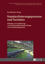 Cover von Standardisierungsprozesse und Variation