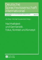 Cover von Nachhaltigkeit und Germanistik. Fokus, Kontrast und Konzept