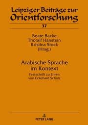 Cover von Arabische Sprache im Kontext