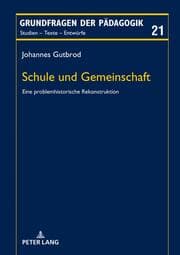 Cover von Schule und Gemeinschaft