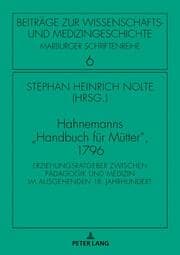 Cover von Hahnemanns 'Handbuch für Mütter', 1796