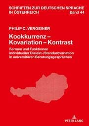 Cover von Kookkurrenz - Kovariation - Kontrast