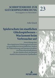 Cover von Spielerschutz im staatlichen Glücksspielwesen - Was kommt beim Verbraucher an?