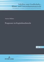 Cover von Prognosen im Kapitalmarktrecht