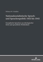 Cover von Nationalsozialistische Sprach- und Sprachenpolitik 1933 bis 1945