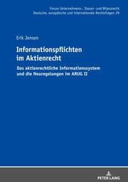 Cover von Informationspflichten im Aktienrecht