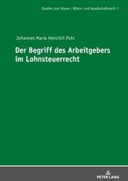 Cover von Der Begriff des Arbeitgebers im Lohnsteuerrecht