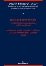 Cover von Sprachbiographieforschung